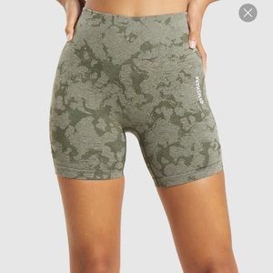 Gymshark Adapt Camo Green Seamless Shorts